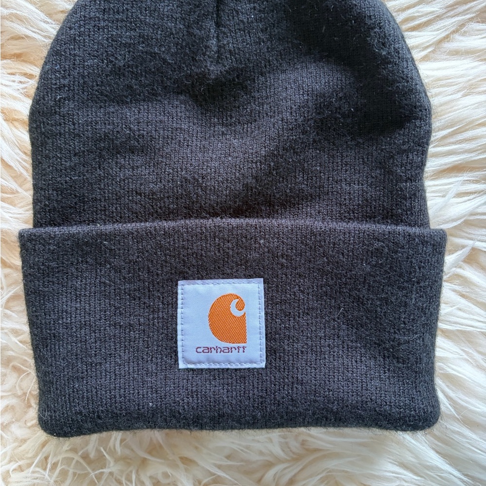 Carhartt A18001 Men's Women’s Unisex Universal Logo Black Hat Beanie Brand NEW